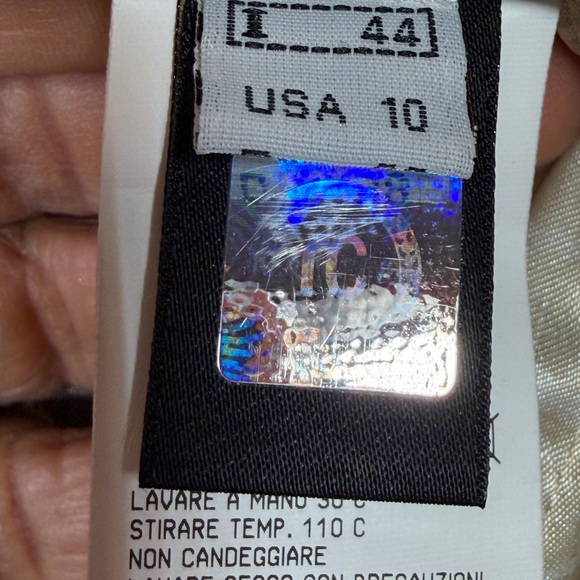 Roberto Cavalli Cream and Brown Snake Print Blazer - Picture 7 of 13